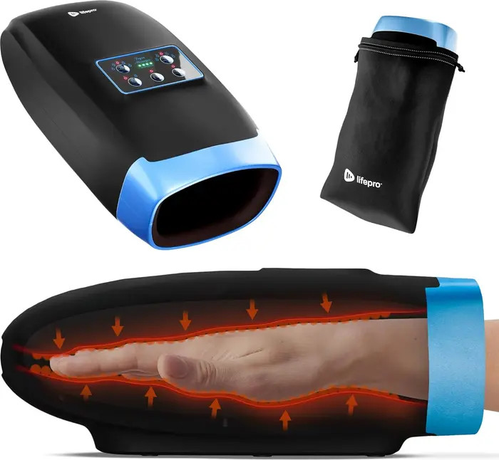 Lifepro Legra Plus Hand Massager with Heat and Compression Finger, Wrist, and Palm Massager with ... | Nordstrom
