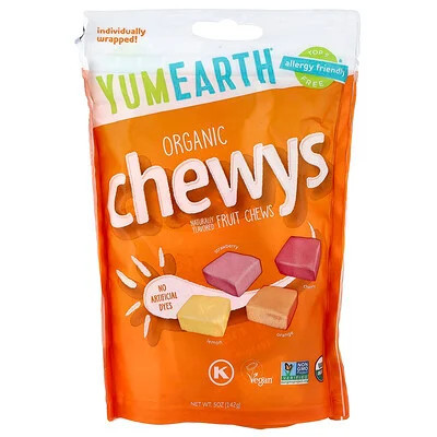 YumEarth, Organic Chewys™, Fruit Chews, 5 oz (142 g) | iHerb