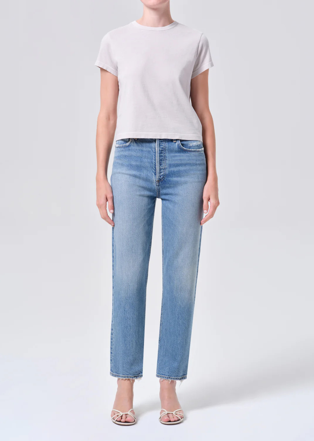 90S Pinch Waist Crop in Renew | AGOLDE