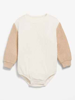 Long-Sleeve Thermal-Knit Romper for Baby | Old Navy (CA)