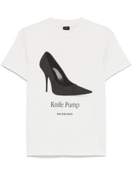Balenciaga graphic-print T-shirt | Grey | FARFETCH CA