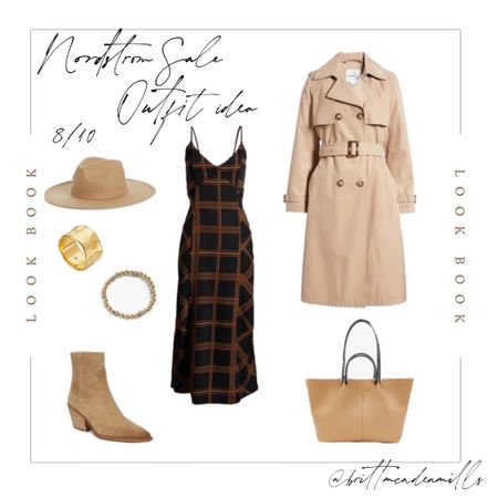 The perfect autumn coffee shop outfit inspiration from the Nordstrom sale! This lovely plaid dress is perfect paired with boots and a trench coat. Add accessories for the autumn aesthetic.   

#LTKSeasonal #LTKBacktoSchool #LTKxNSale