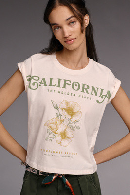 By Anthropologie Evelyn California Cap-Sleeve T-Shirt | Anthropologie (US)
