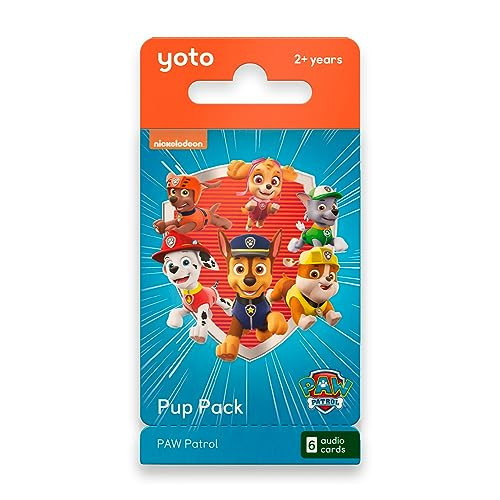 YOTO PAW Patrol: Pup Pack – 6 Kids Audio Cards for Use with Player & Mini All-in-1 Audio Device, Educational & Screen-Free Listening with Fun Stories for Playtime, Bedtime & Travel, Ages 2+ | Amazon (US)