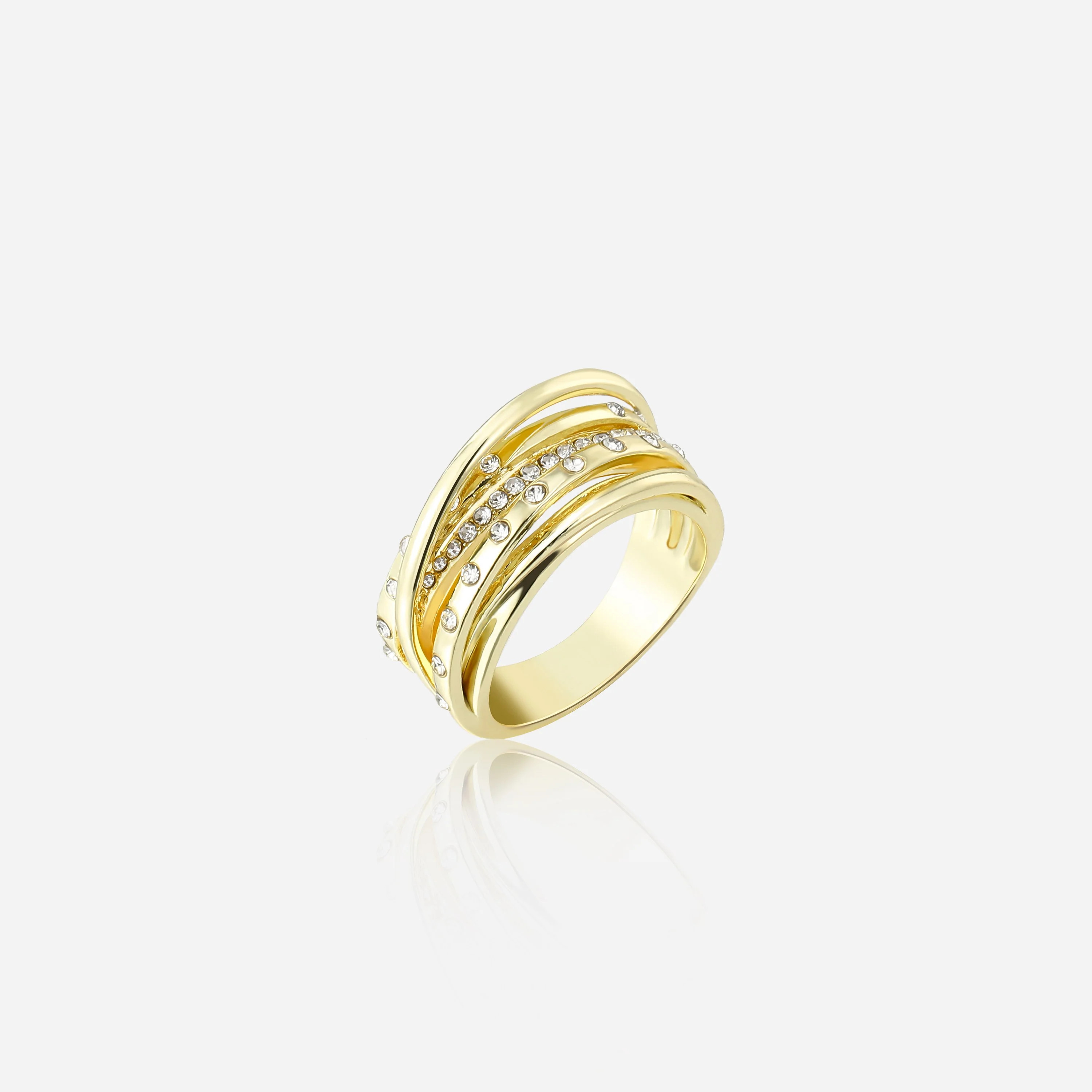 Brennan Crystal Inset Ring | Victoria Emerson