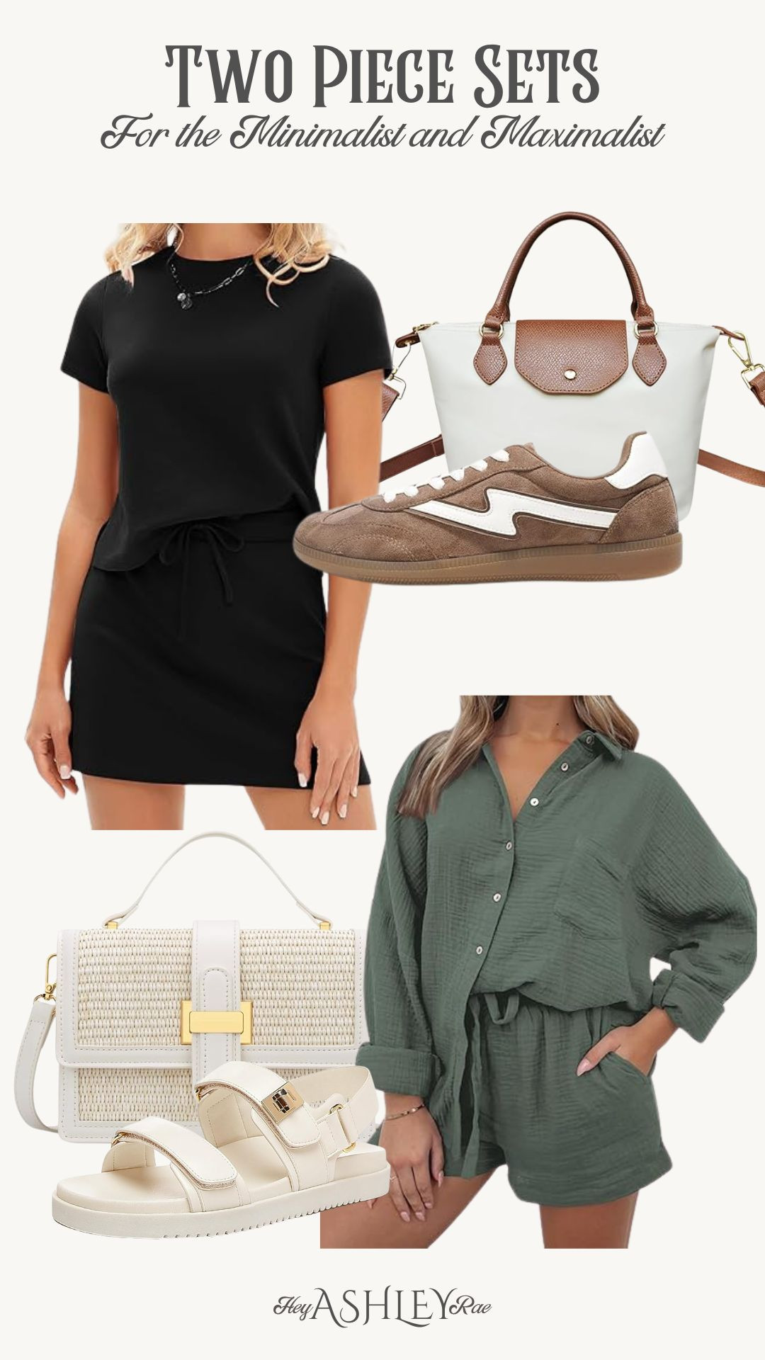 Casual summer outfits ☀️ 

The green set is a skort! I recommend sizing up one.

Beach coverup, mom outfit, weekend outfits, summer purse, comfy sneaker, cute sneaker, travel outfit, summer style, midsize friendly, weekend outfit

#LTKStyleTip #LTKPetite #LTKFindsUnder50