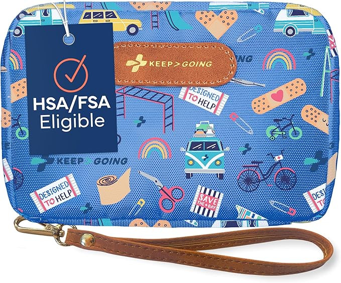 KeepGoing Travel First Aid Kit for Kids – 130 Pc. for Car, Home, Purse, Diaper Bag & Backpack w... | Amazon (US)