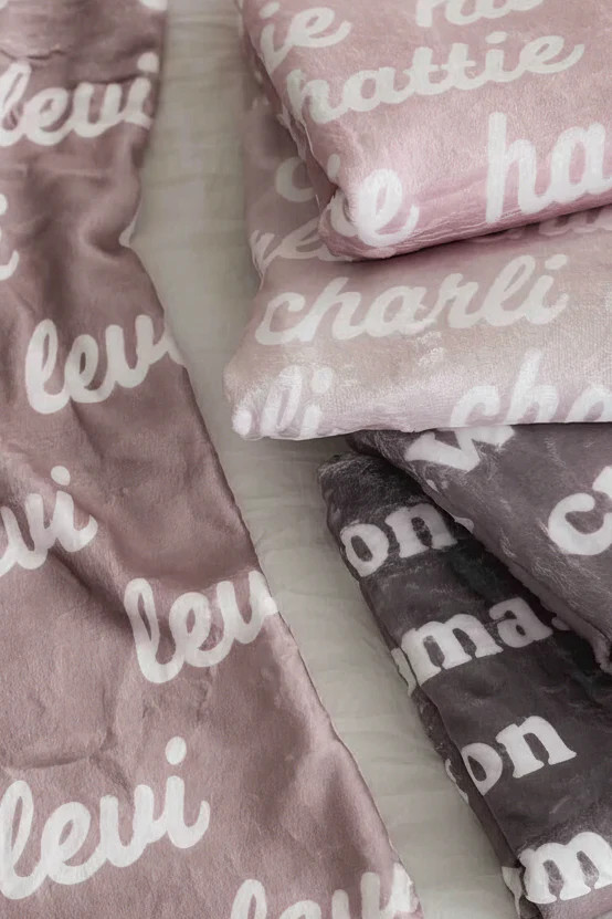Pastel Neutrals Personalized Color Blanket | Caden Lane