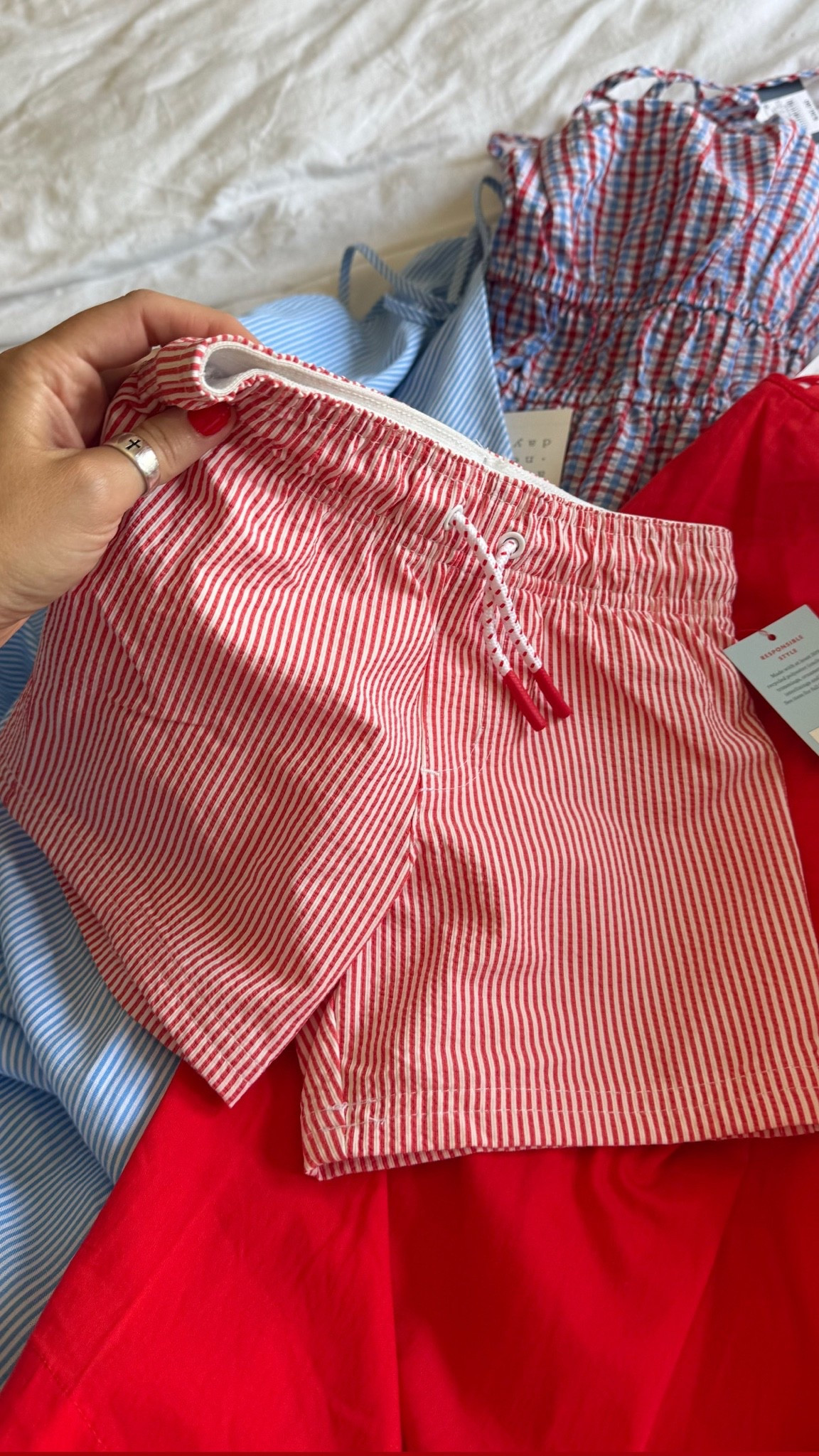 Little boy / Toddler boy red striped swimsuit for the 4th of July UNDER $15

#LTKSwim #LTKKids #LTKSaleAlert