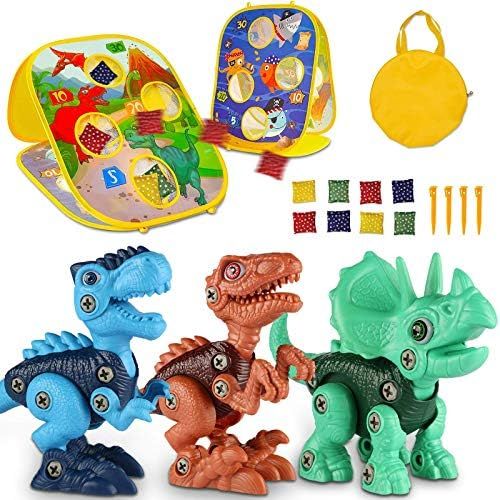 Laradola Take Apart Dinosaur Toys for Kids 3-5 5-7 with Bean Bag Toss Game Outdoor Toys for 3 4 5... | Amazon (US)