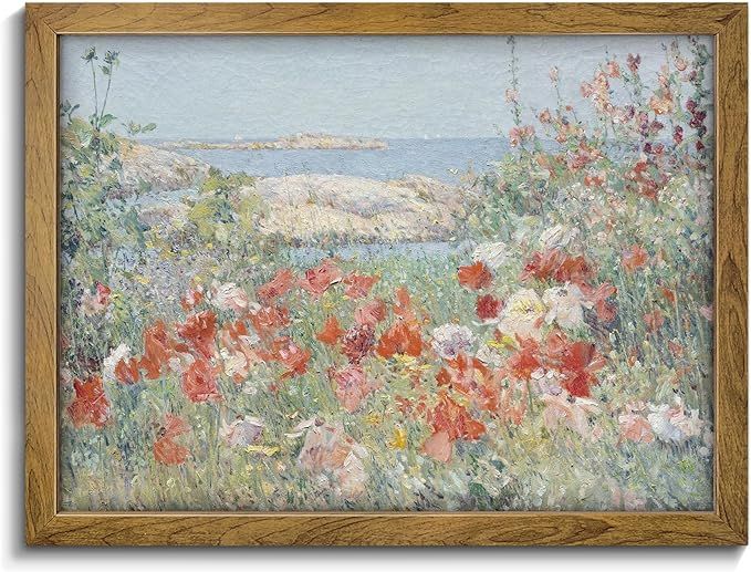 BANMU Wildflowers by the Sea Poster - Spring Floral Artwork, Country Cottage Art, Vintage Farmhou... | Amazon (US)