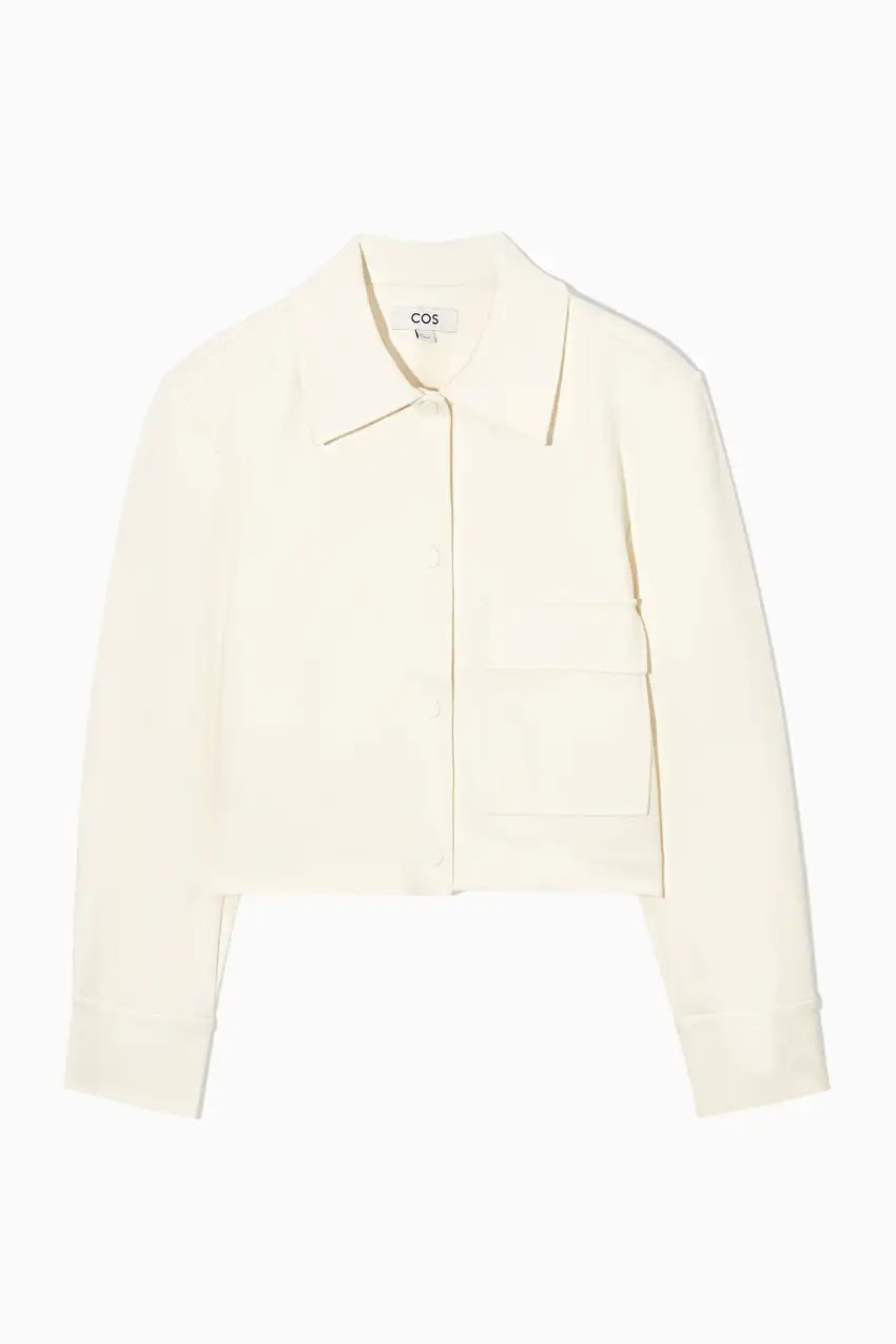 CROPPED TWILL JACKET | COS UK
