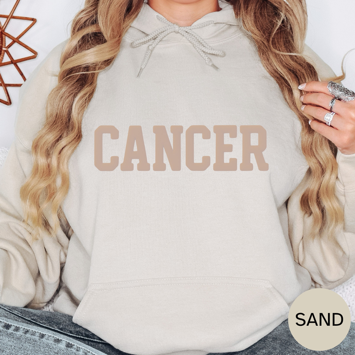 Cancer Zodiac Puff Print HOODIE Birthday Gift Horoscope You Choose Color | eBay US
