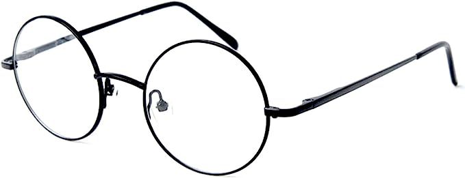 Big Mo’s Toys Wizard Glasses - Round Wire Costume Glasses Accessories For Dress Up - 1 Pair | Amazon (US)