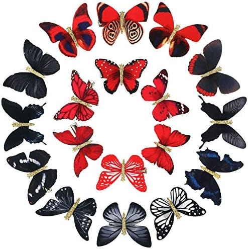 Amazon.com: 18 Pieces Glitter Butterfly Hair Clips for Teens Women Hair Accessories (Stylish Styl... | Amazon (US)