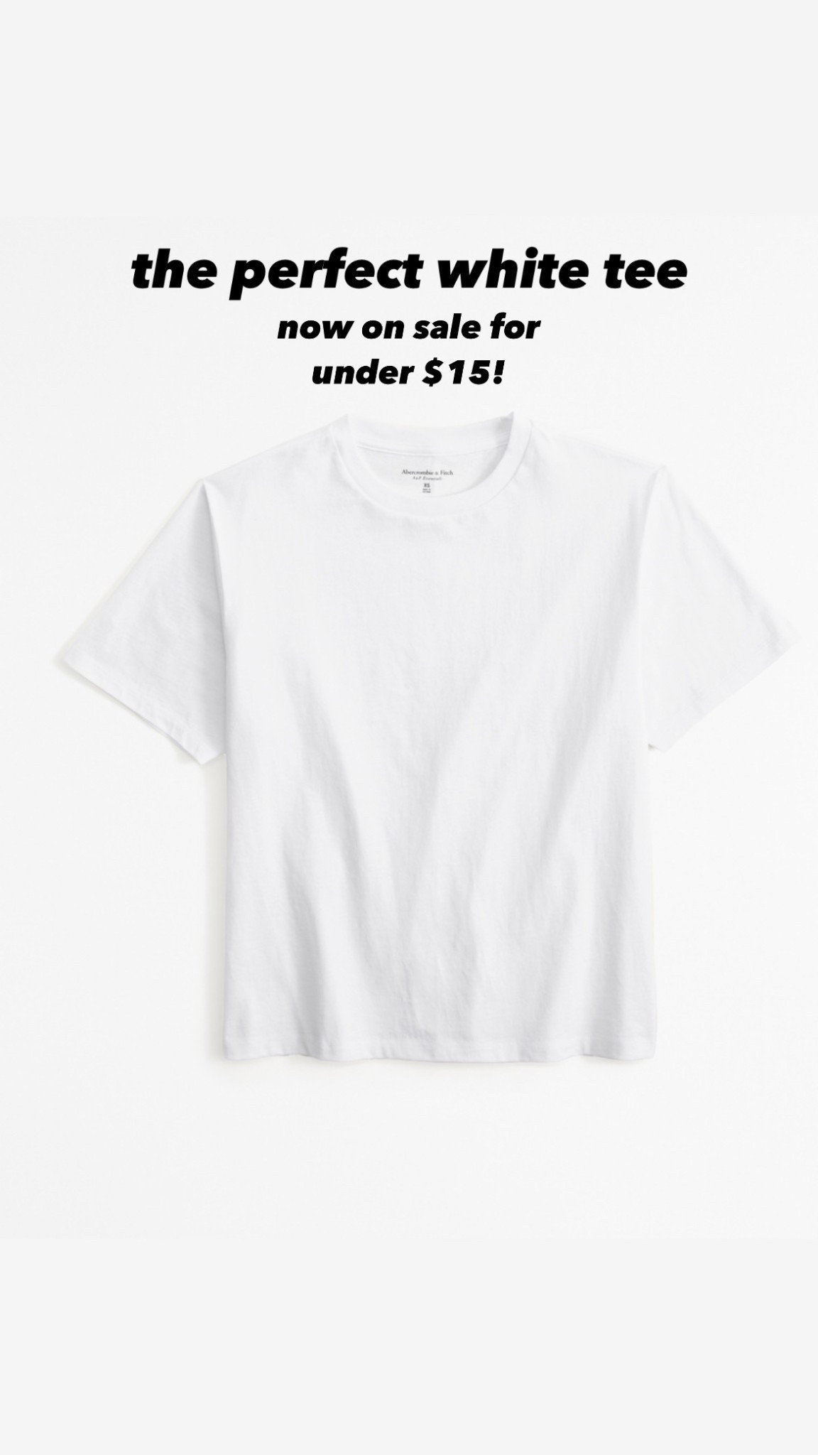 White tee on sale / Abercrombie 