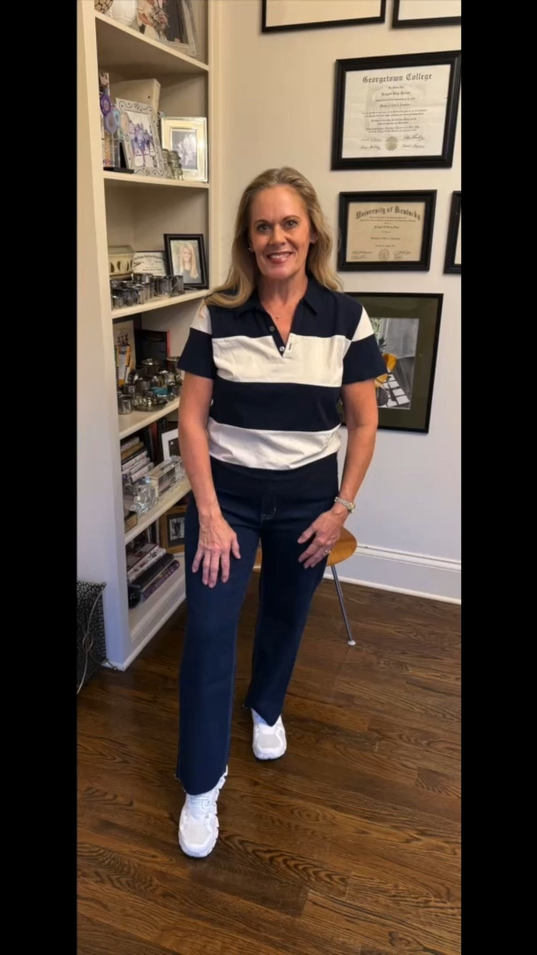 Comfortable Polo for Everybody Everyday!
These  bold stripes in soft colors are great for everyday wear for errands and tackling chores.
Pairing with straight leg jeans for an on the go look!


#LTKdayinmylife #LTKOver40 #LTKMidsize