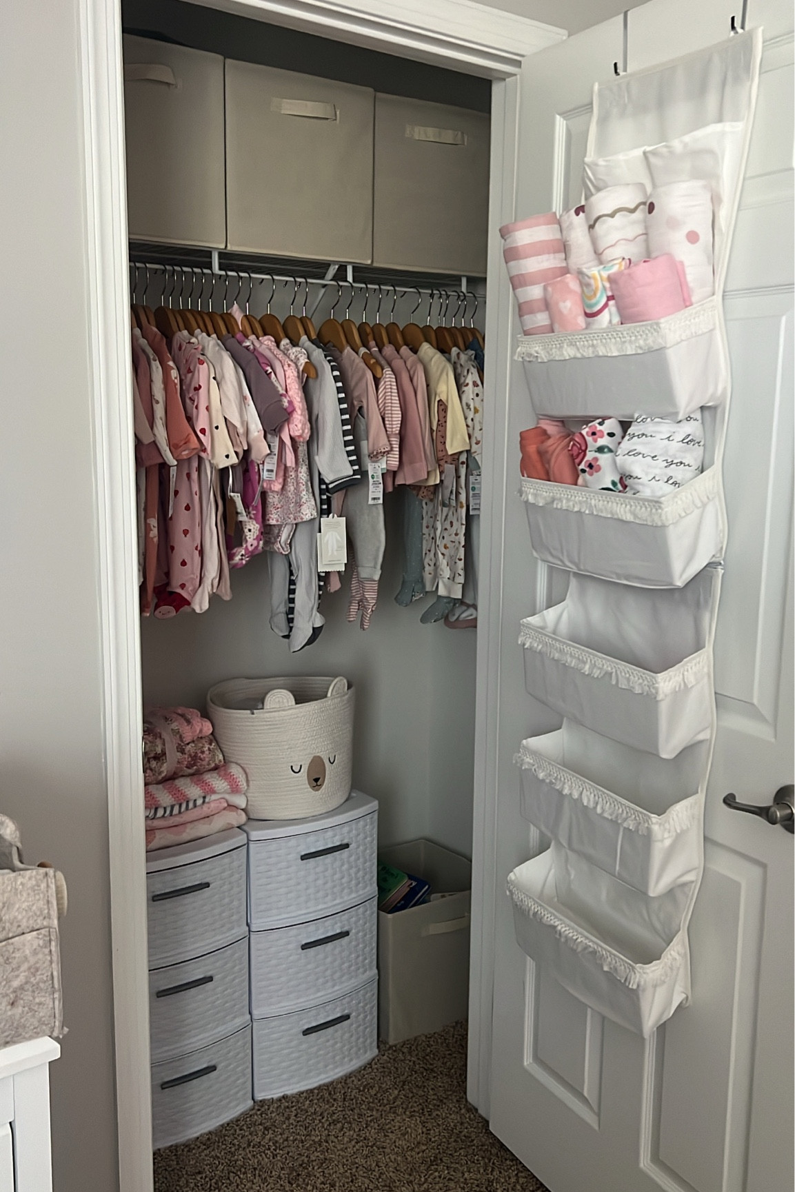 Nursery closet storage 💗

#LTKbaby #LTKhome #LTKbump