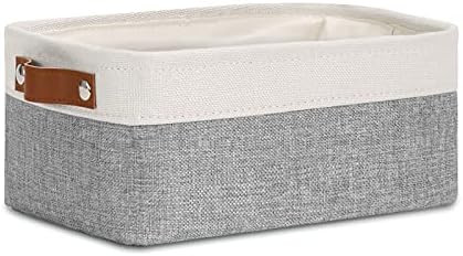 DULLEMELO Small Storage Basket for Organizing, Collapsible Fabric Basket for Shelves, Closets, La... | Amazon (US)
