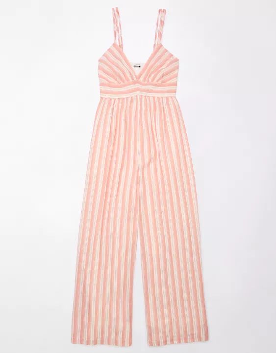 AE Plunge Wide-Leg Jumpsuit | American Eagle Outfitters (US & CA)