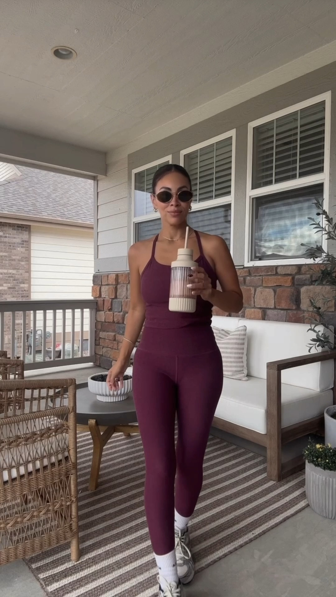 Workout fit of the day — 🍂👌🏽wearing xs in both, shoes tts 

Activewear 
Workout outfit 
Workout ootd 
Outfit of the day 
Mom style 
Activewear 
Daily activewear 
Pilates 
Gym 
Gym outfit 
Pilates outfit of the day 

#LTKPetite #LTKStyleTip #LTKActive