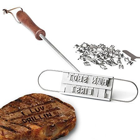 Harlov Enhanced BBQ Meat Branding Iron with Changeable Letters and a Handy Draw-String Carry Bag ... | Amazon (US)
