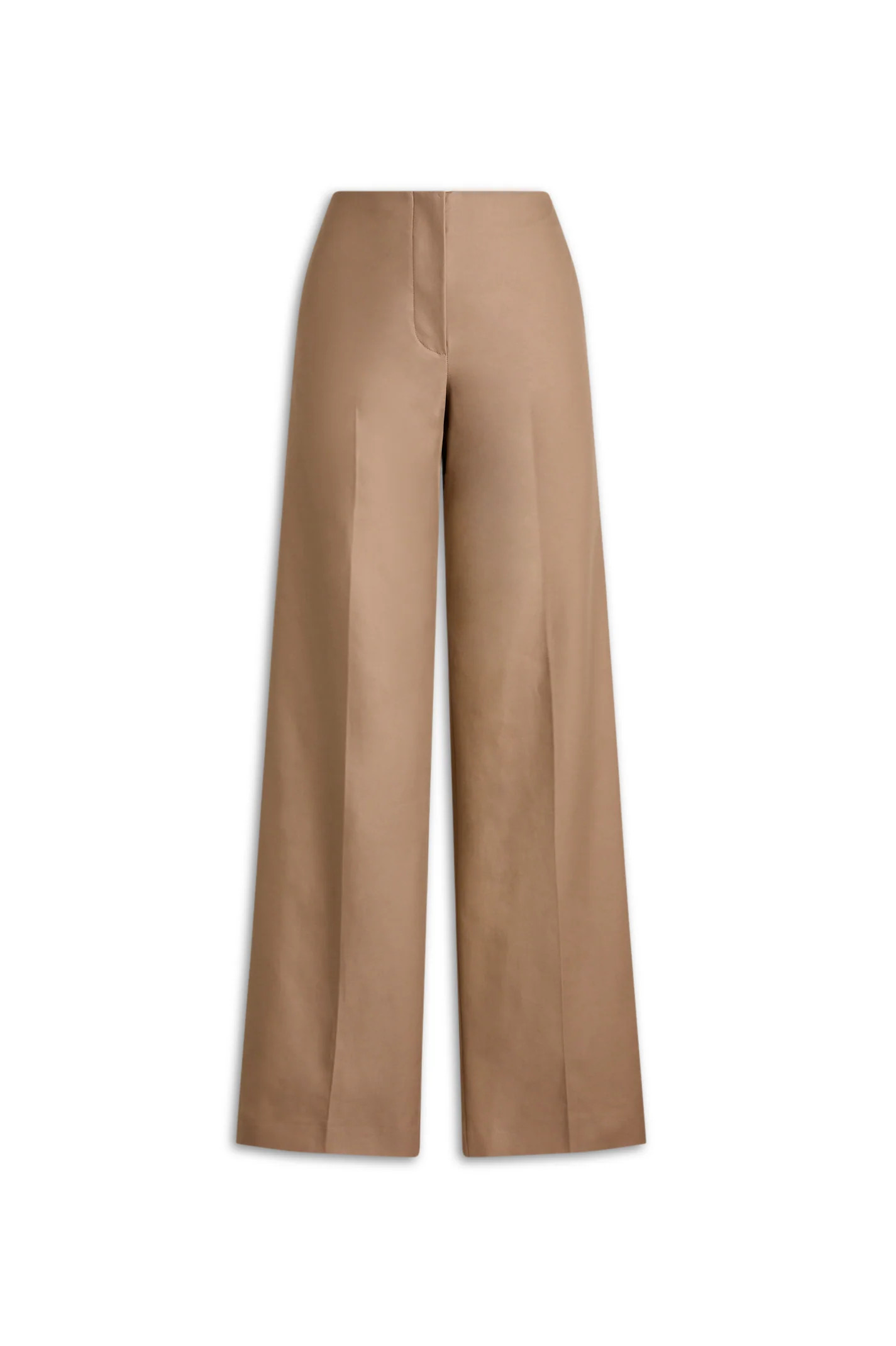 DOUBLE COTTON MID-RISE TROUSER - WHISKEY - Scanlan Theodore | Scanlan Theodore