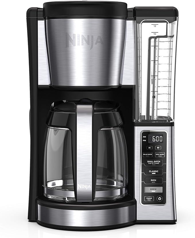 Ninja CE251 Programmable Brewer, with 12-cup Glass Carafe, Black and Stainless Steel Finish | Amazon (US)