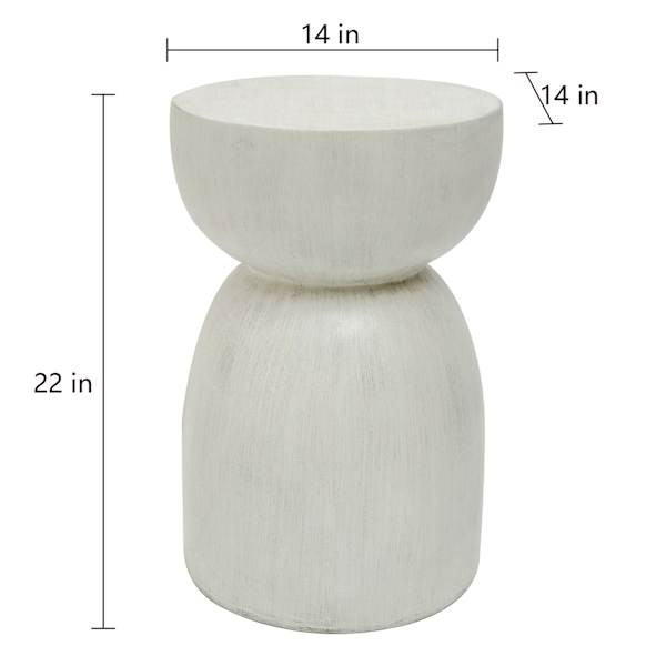 Cade Wooden Accent Table , White Ash Finish | At Home