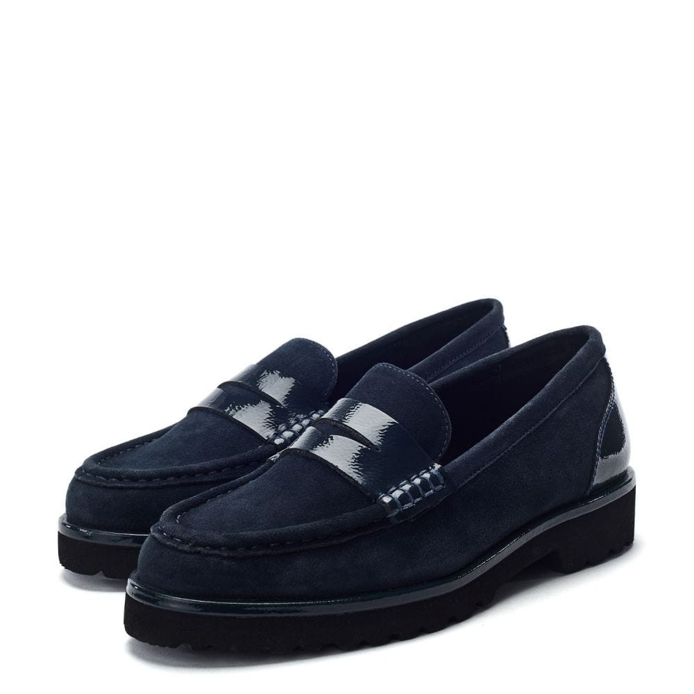 Ellaria Navy Suede | Moda in Pelle UK