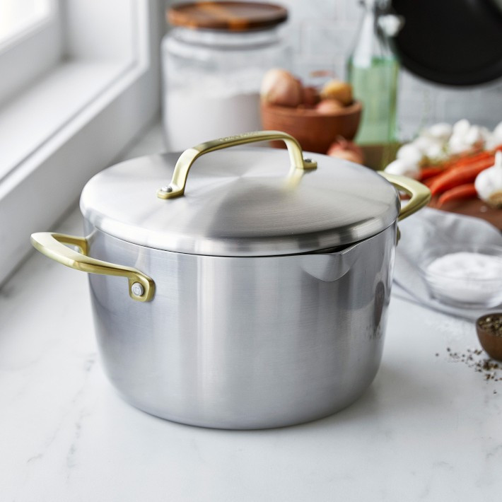 GreenPan™ GP5 Stainless-Steel Ceramic Nonstick Stock Pot | Williams-Sonoma