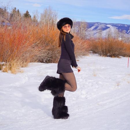 Once again, saved by those fleece tights so I can continue to wear shorts in the winter. Paired them with other warm accessories = perfect winter outfit for Aspen...

#LTKstyletip #LTKSeasonal