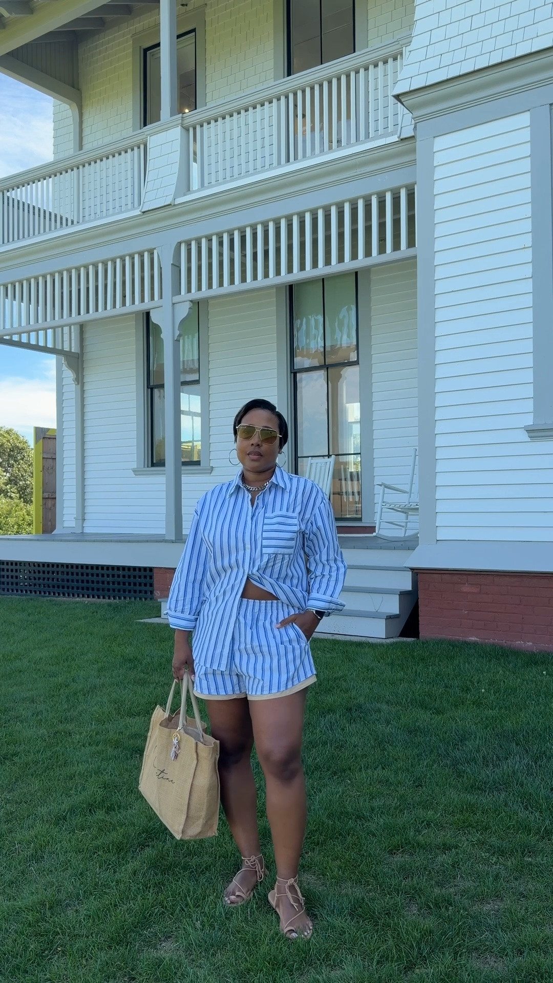 Easy summer set on Martha’s Vineyard 

Summer shorts set
New England summer outfit 
Shorts outfit 

I’m wearing a medium in both the top and shorts

#LTKootd #LTKSeasonal #LTKOver40