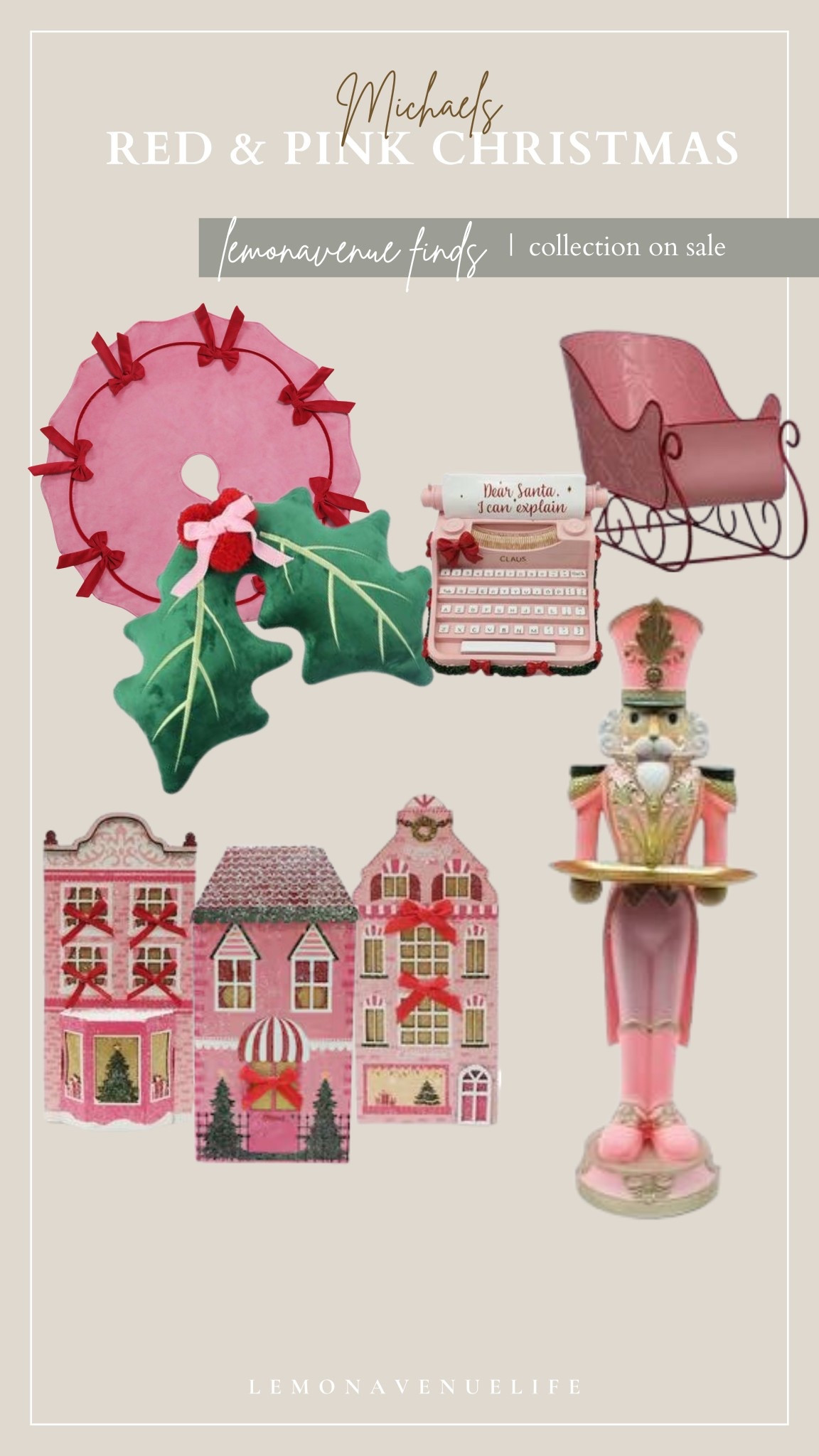 Pink & Red Bow Christmas decor on SALR

#LTKSeasonal #LTKSaleAlert #LTKHoliday