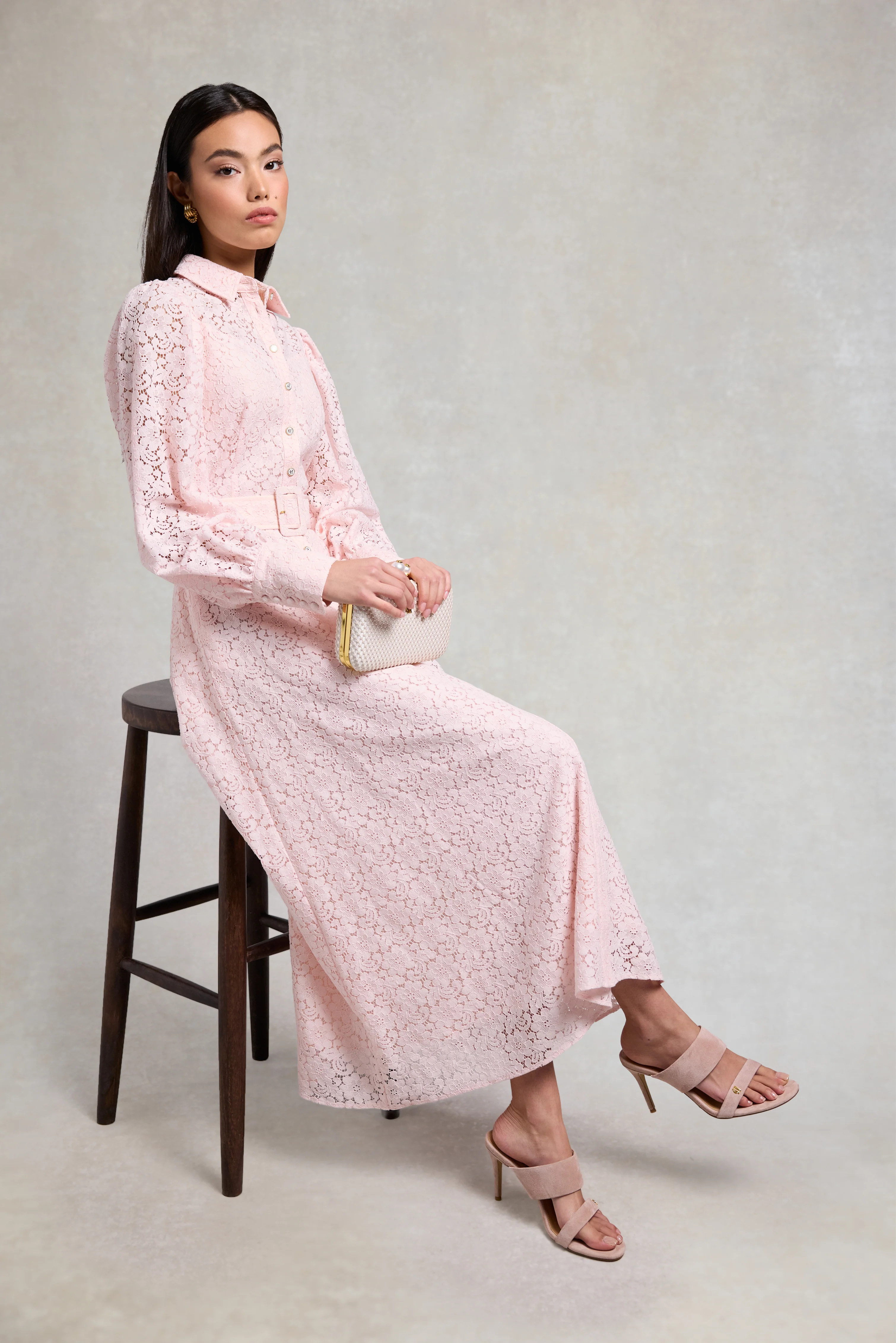 Ellenborough Sandal (Blush Suede) | Holland Cooper
