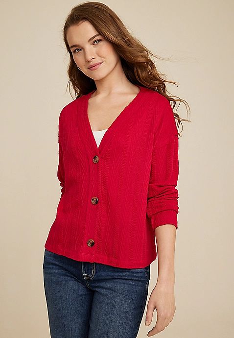 Textured Cardigan | Maurices