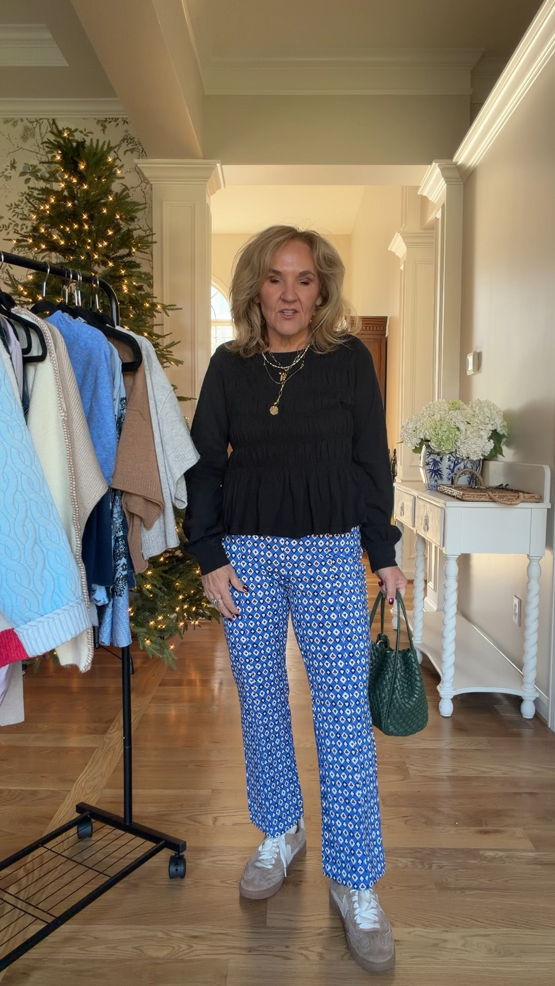 30% off code sitewide only a few exclusions @anthropologie code NANETTE30
These pullon ponte knit pants are do cute! And smocked top is so comfy. I’ll def be getting a few other colors too  
So many great new arrivals to where all through the holiday season and beyond
Premium denim is included in the sale. I’m wearing a size 29 in the Paige denim and a 30 petite in the mother denim.
Size medium or eight in all.
The ski sweater is one size I would say it fits small through large

#LTKFindsUnder100 #LTKOver40 #LTKCyberWeek