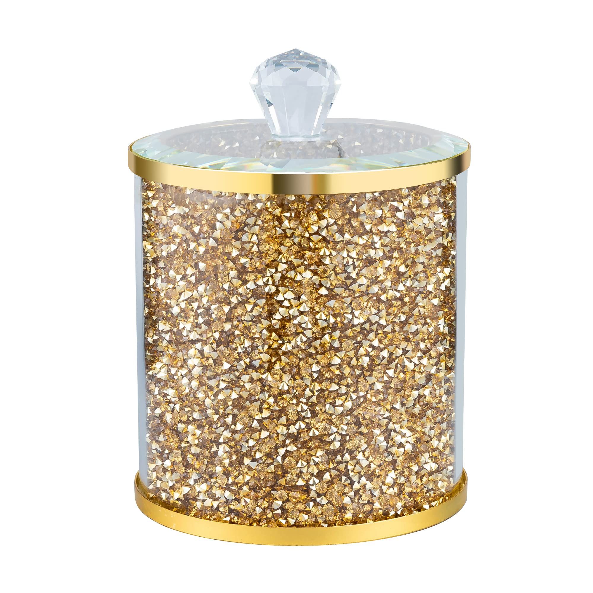 Hochance Glass Storage Containers Jars Set for Coffee Tea Sugar,Bling Bling Glam Crystal Diamonds Mo | Amazon (US)