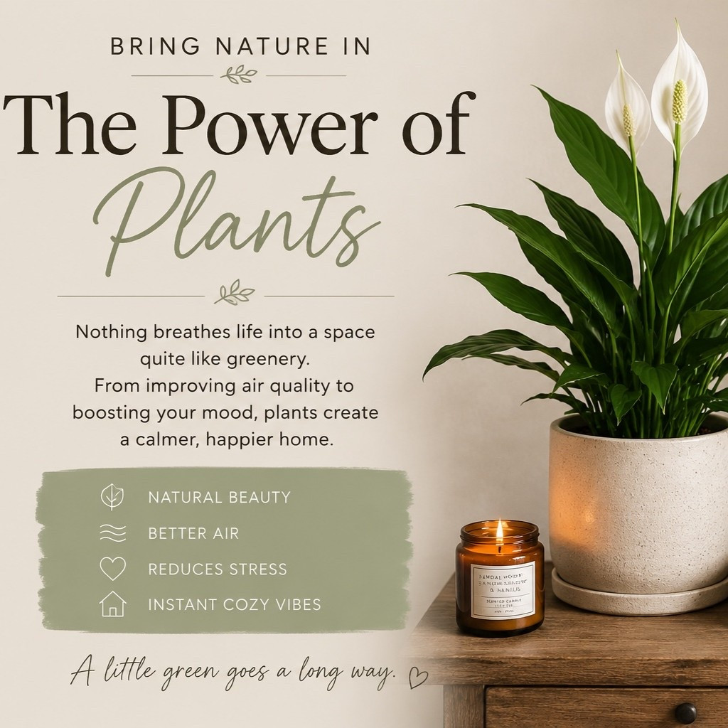 Nothing transforms a room faster than adding a little greenery. 🌿 Whether it’s a statement olive tree, a peace lily, or an easy-care pothos, plants instantly make your home feel warmer, calmer, and more inviting.

Shop my favorite indoor plants, ceramic planters, baskets, and cozy styling pieces that bring nature indoors.

#LTKHome #PlantDecor #IndoorPlants #TheSill #HomeDecor #CoastalLiving #NeutralHome #HomeStyling #SandalwoodAndSerenity #CozyLiving

#LTKSeasonal #LTKHome #LTKOver40