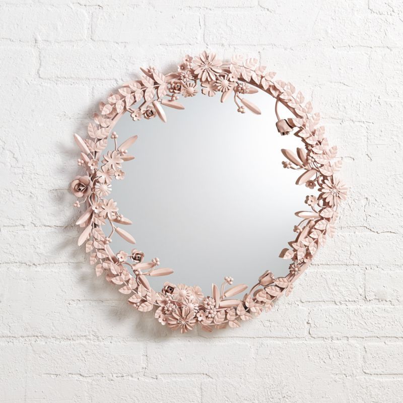 Flower Wall Mirror + Reviews | Crate and Barrel | Crate & Barrel