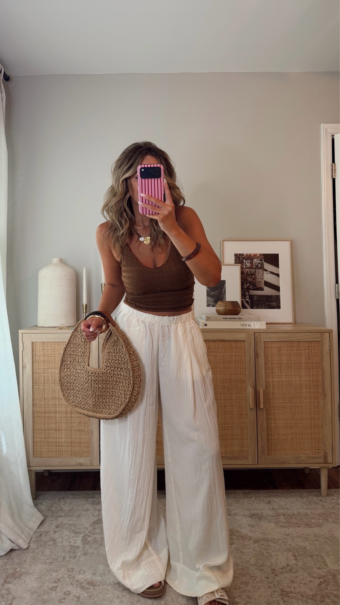 easy effortless vacation outfits! size M top + bottoms. for anything vici use code LEANN35 for 35% off! vacation outfits, summer outfits, beach outfits

#LTKootd
