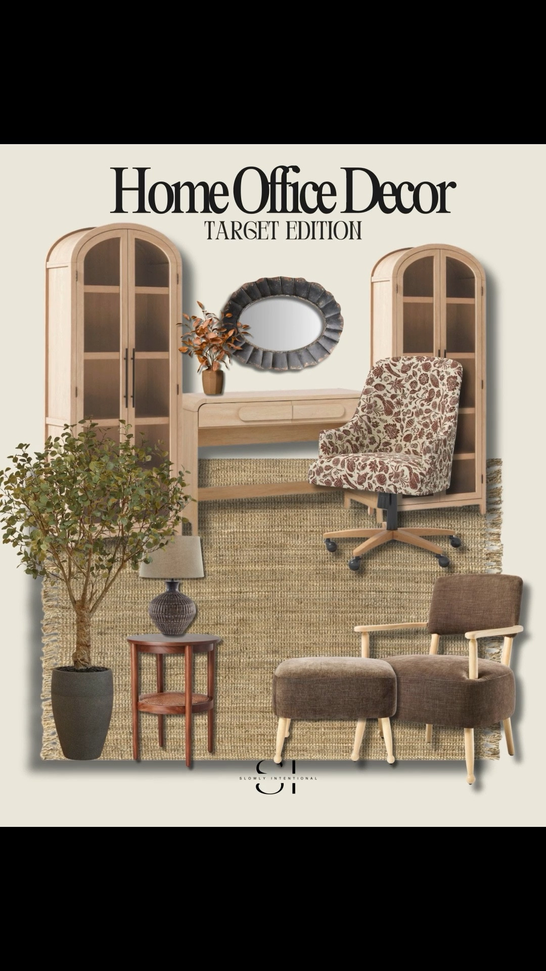 Created this cozy home office look entirely from Target! The mix of warm wood, texture, and subtle pattern makes it feel high-end but totally attainable. Every piece adds comfort and character—perfect for slow workdays with a cup of coffee in hand.

#LTKHome