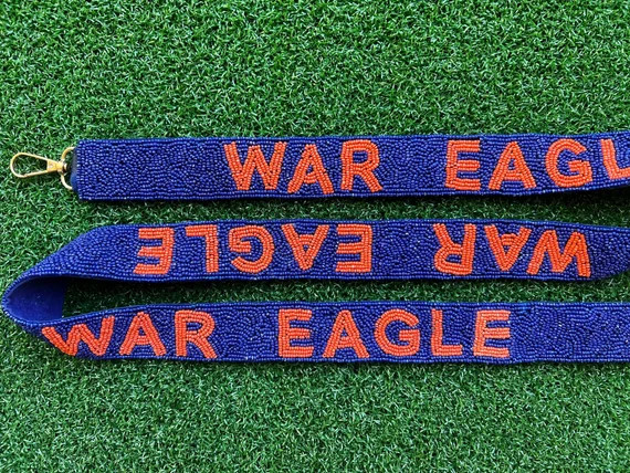 Beaded Bag Strap War Eagle Bag Strap Auburn Bag Strap - Etsy | Etsy (US)