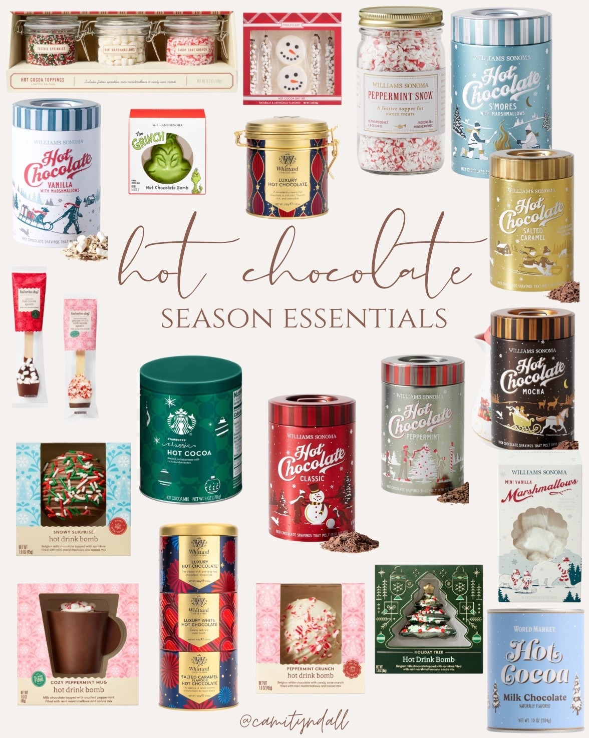Hot cocoa season essentials ☕❄️ 
gourmet cocoa mixes, marshmallows & toppings ✨ 

#LTKGiftGuide #LTKHoliday #LTKCyberWeek