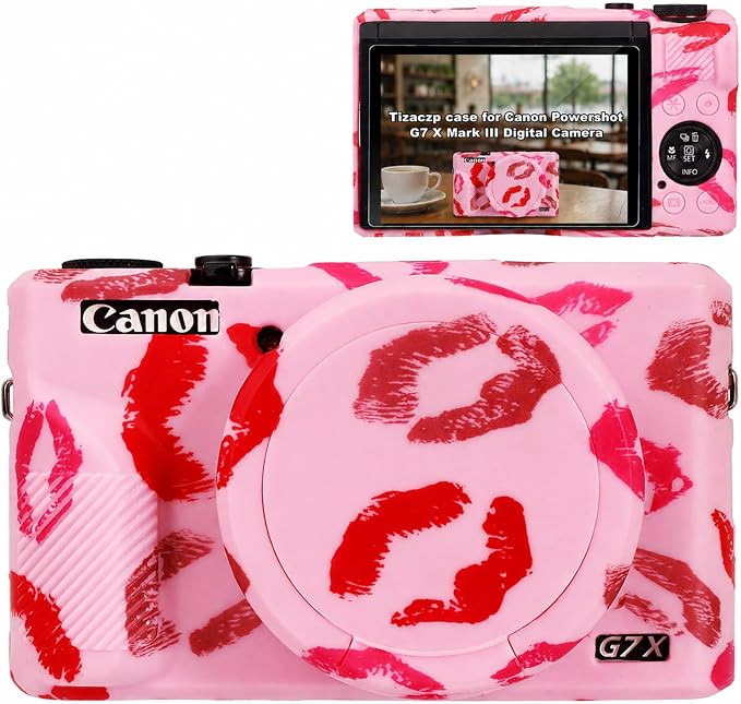 Camera Case for Canon G7X Mark III,Soft Silicone Protective Cover with Removable Lens Cap,Shockpr... | Amazon (US)