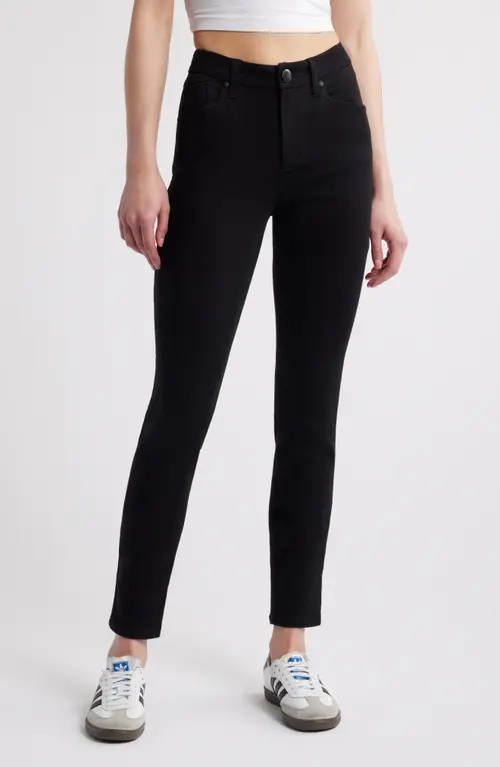 1822 Denim Better Butter High Waist Extralong Skinny Jeans in Black at Nordstrom, Size 25 | Nordstrom