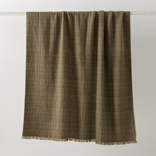 Textured Grid Throw | West Elm (US)