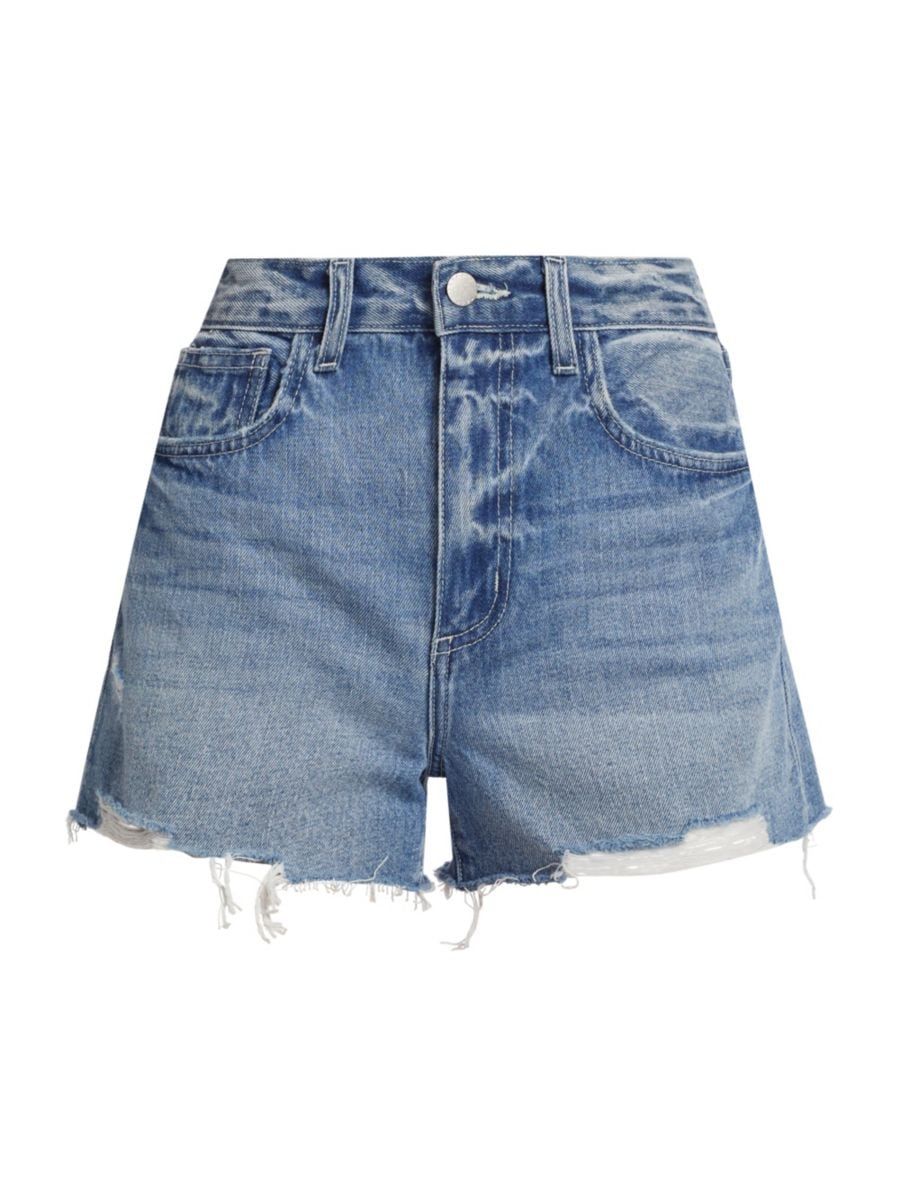 Beck High-Rise Denim Shorts | Saks Fifth Avenue