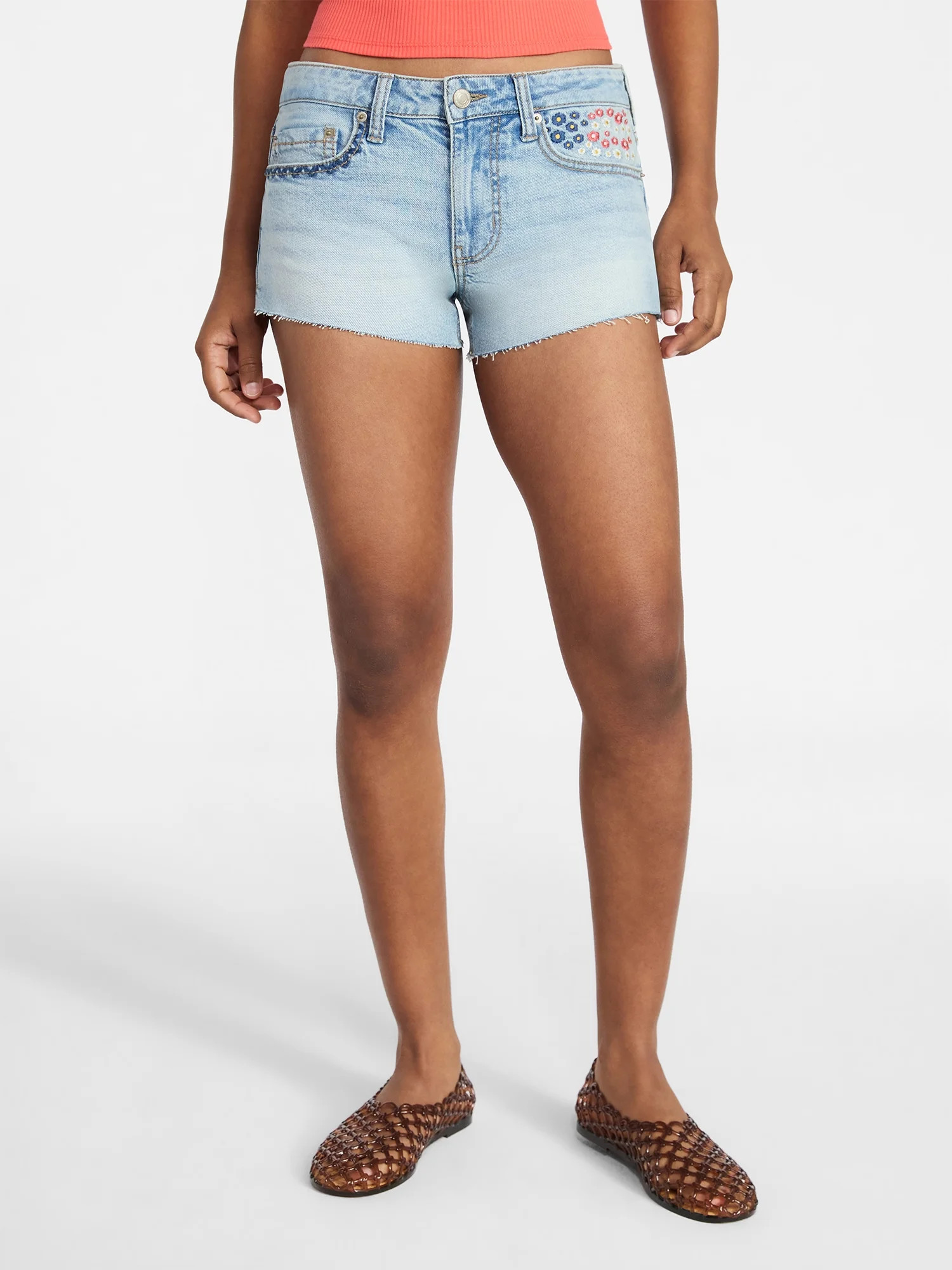 No Boundaries Americana Festival Denim Shorts, 2'' Inseam, Women's 00-18 | Walmart (US)