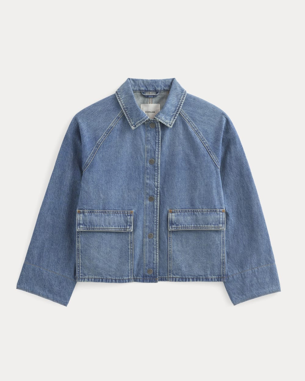 Cropped Denim Jacket | Medium Indigo | Everlane